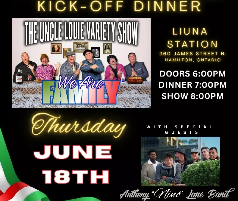 HAMILTON ONTARIO Italian Heritage Kickoff Dinner!!